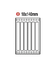 18*140mm單排標籤/900片/盒